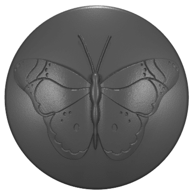 2007 - 2018 JK Wrangler Key Lock Caps (HD) Butterfly