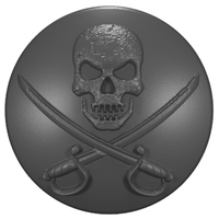 Thumbnail for 2002 - 2023 Wrangler Tailgate Lock Caps (HD) NOT FOR GLADIATOR Calico Jack Rackham