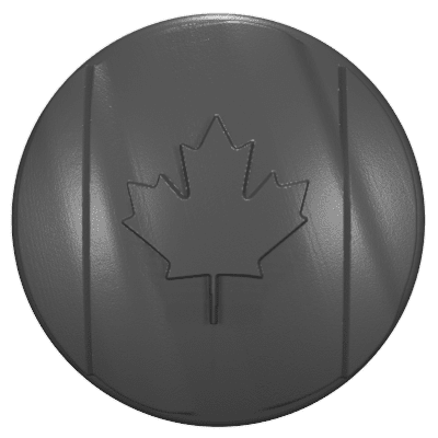 2007 - 2018 JK Wrangler Key Lock Caps (HD) Canadian Flag