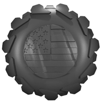 Thumbnail for 2002 - 2023 Wrangler Tailgate Lock Caps (HD) NOT FOR GLADIATOR Tire/Flag