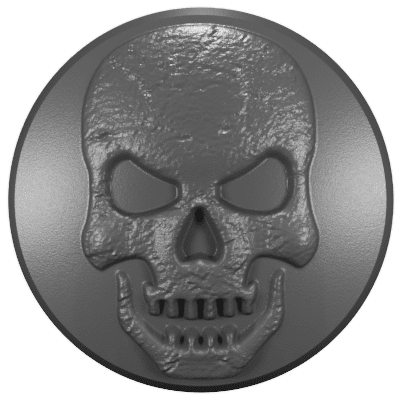 2018 - 2023 Jeep Wrangler & Gladiator Wiper Caps (HD) Skull