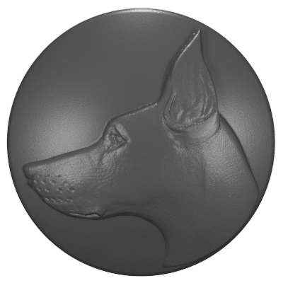 2020 - 2023 JT Gladiator Key Lock Caps (HD) Doberman Head 