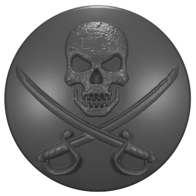 2020 - 2023 JT Gladiator Key Lock Caps (HD) Calico Jack Rackham 