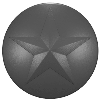 2020 - 2023 JT Gladiator Key Lock Caps (HD) Single Star 