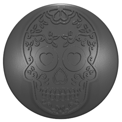 2007 - 2018 JK Wrangler Key Lock Caps (HD) Sugar Skull 