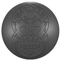 Thumbnail for 2007 - 2018 JK Wrangler Key Lock Caps (HD) Sugar Skull 