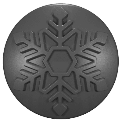 2007 - 2018 JK Wrangler Key Lock Caps (HD) Snowflake 