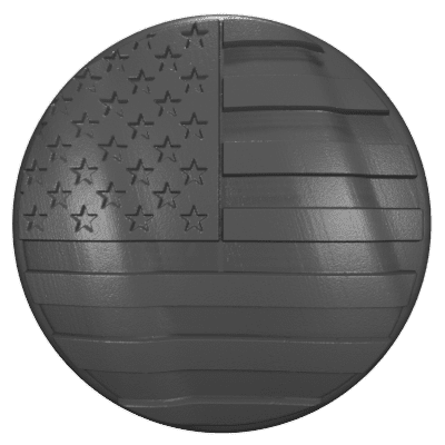 2007 - 2018 JK Wrangler Key Lock Caps (HD) American Flag 