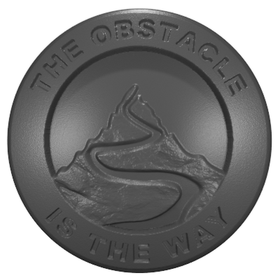 Obstacle Is The Way | Key Lock Cap
