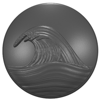 Thumbnail for Ocean Wave | Wheel Center Cap