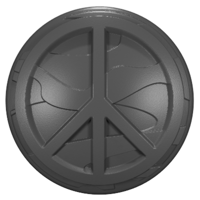 Peace Symbol | Wheel Center Cap