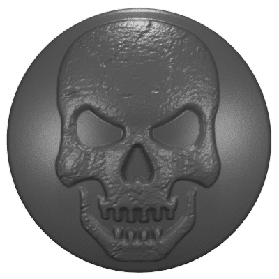 2002 - 2023 Wrangler Tailgate Lock Caps (HD) NOT FOR GLADIATOR Skull 