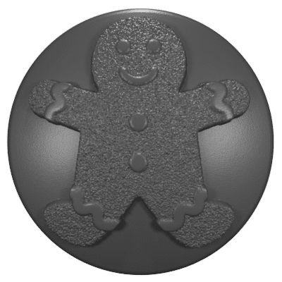 2007 - 2018 JK Wrangler Key Lock Caps (HD) Gingerbread Man 