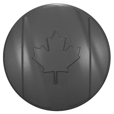 2002 - 2023 Wrangler Tailgate Lock Caps (HD) NOT FOR GLADIATOR Canadian Flag 