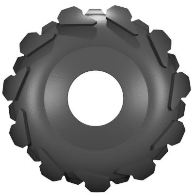 Tire with Hole | Key Lock Cap