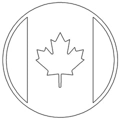 Standard Definition Key Lock Caps (XJ, 2002-2006 TJ, JK) Canadian Flag 
