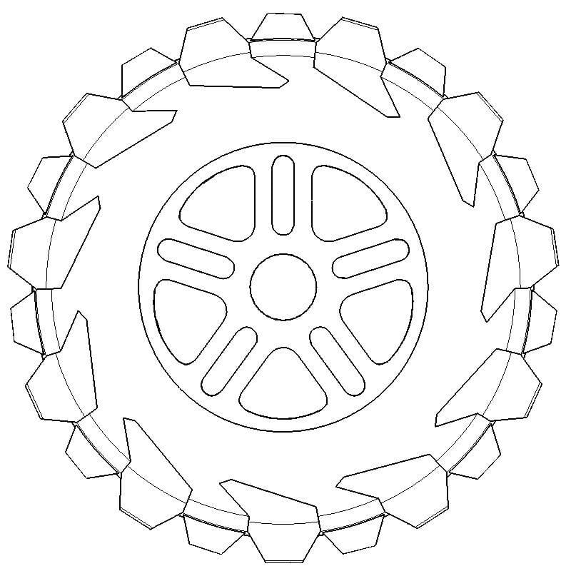 Passenger Side Badge Tire 