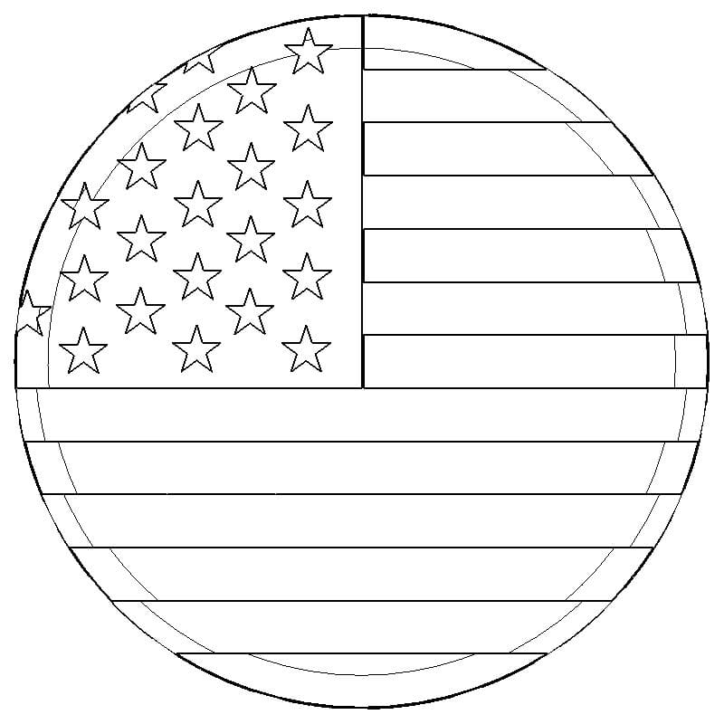 1997 - 2001 TJ Wrangler Key Lock Caps (SD) American Flag 