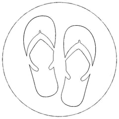 Passenger Side Badge Sandals 