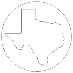 1997 - 2001 Jeep Wrangler Tailgate Lock Cap (SD) Texas Embossed 