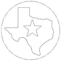 Custom Jeep Badges (SD) Texas Embossed + Lone Star 