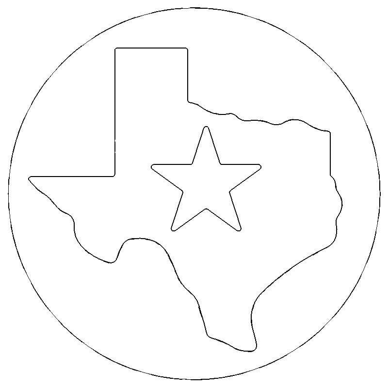 Passenger Side Badge Texas Embossed + Lone Star 