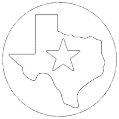Tailgate Lock Cap (97-01) Texas Embossed + Lone Star 