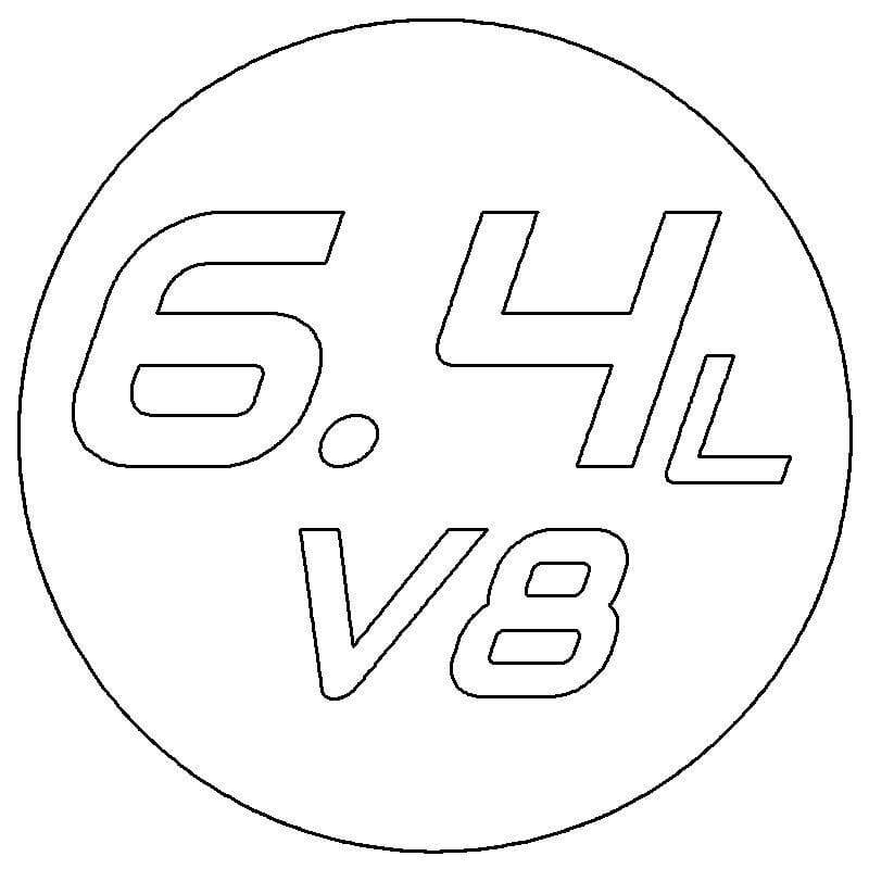 Passenger Side Badge 6.4L V8 