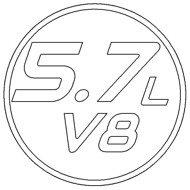 Custom Jeep Badges (SD) 5.7L V8 