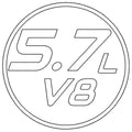 5.7L V8.