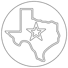1997 - 2001 TJ Wrangler Key Lock Caps (SD) Texas Border + Lone Star 
