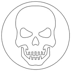 1997 - 2001 TJ Wrangler Key Lock Caps (SD) Skull 