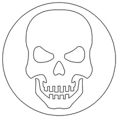 Custom Jeep Badges (SD) Skull 