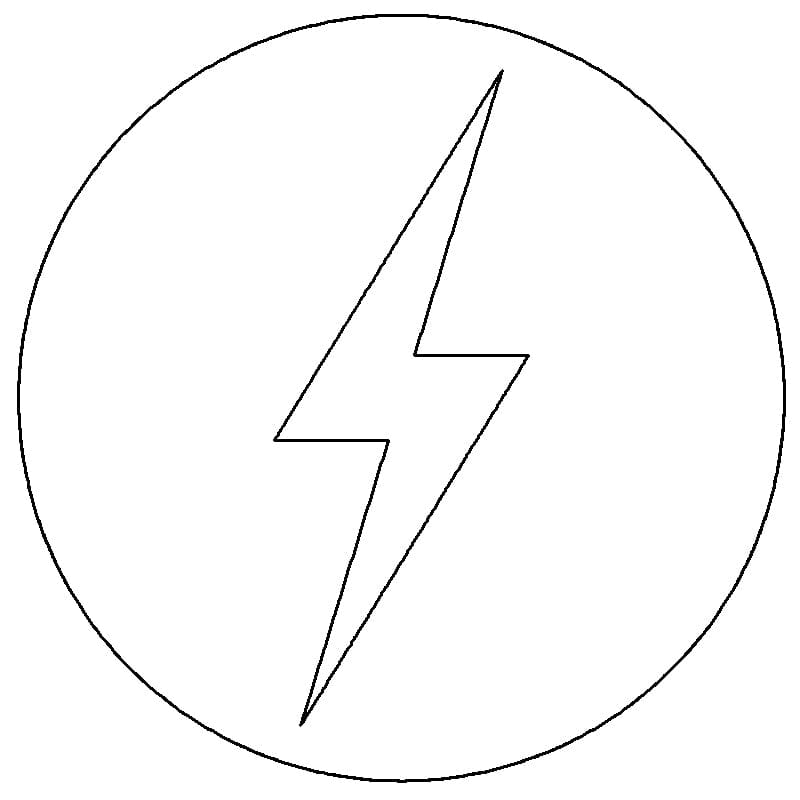Passenger Side Badge Lightning Bolt 