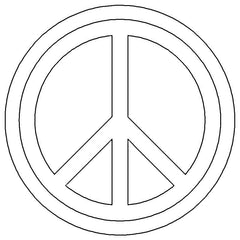 Tailgate Lock Cap (97-01) Peace Sign 