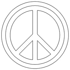 Passenger Side Badge Peace Sign 