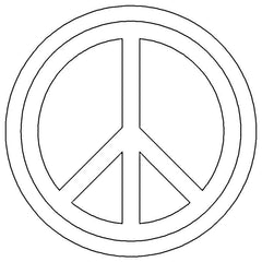 1997 - 2001 TJ Wrangler Key Lock Caps (SD) Peace Sign 