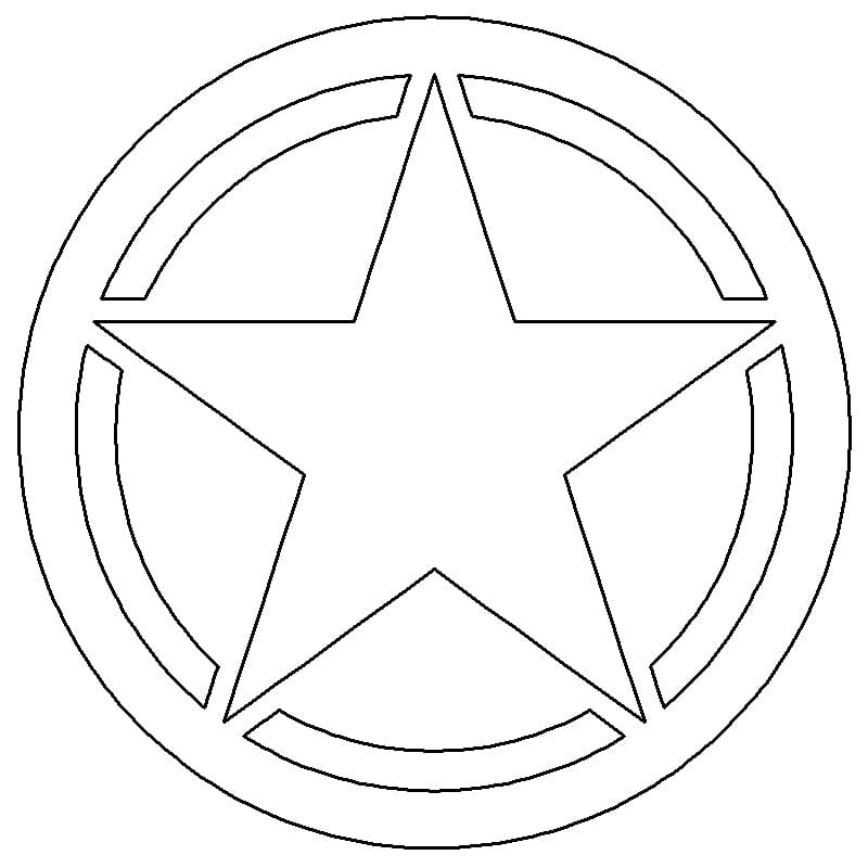 Passenger Side Badge Willy's Star 