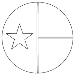 1997 - 2001 TJ Wrangler Key Lock Caps (SD) Texas Flag 