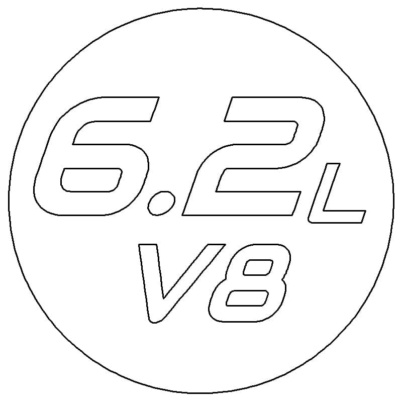 Passenger Side Badge 6.2L V8 