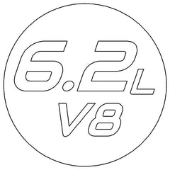 Passenger Side Badge 6.2L V8 