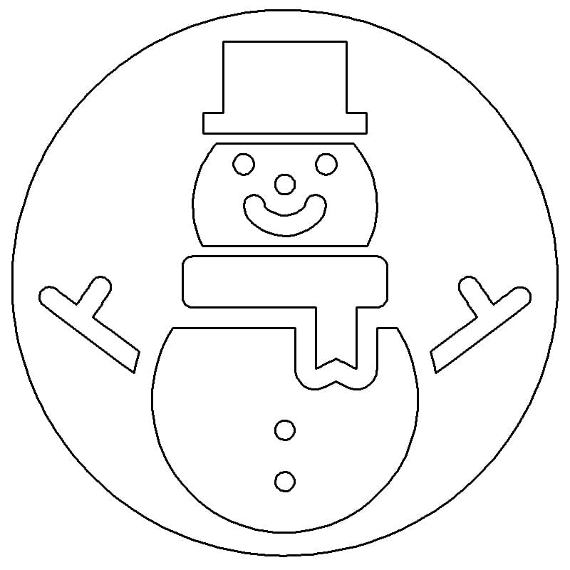 Custom Jeep Badges (SD) snowman 