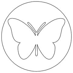 1997 - 2001 TJ Wrangler Key Lock Caps (SD) Butterfly 