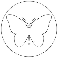 1997 - 2001 Jeep Wrangler Tailgate Lock Cap (SD) Butterfly 