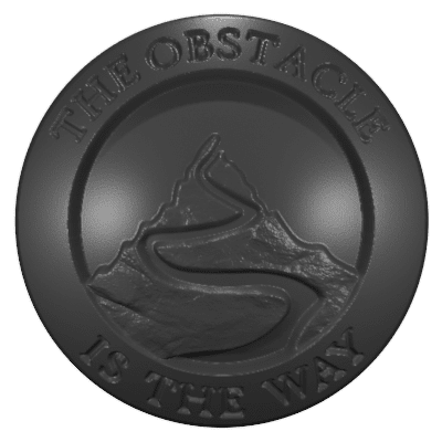 Custom Jeep Badges - Passenger Side (HD) Obstacle Is The Way 