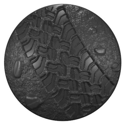 Custom Jeep Badges - Passenger Side (HD) Tread 