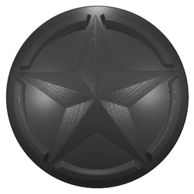 Copy of Custom Jeep Badges (HD) High Definition 23 Gladiator Willy's Star
