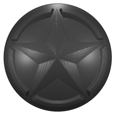 Jeep Center Wheel Caps (HD) Willy's Star 