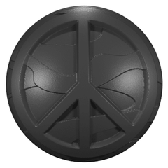 Custom Jeep Badges - Passenger Side (HD) Peace Symbol 