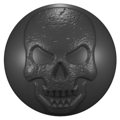 Custom Jeep Badges - Passenger Side (HD) Skull 